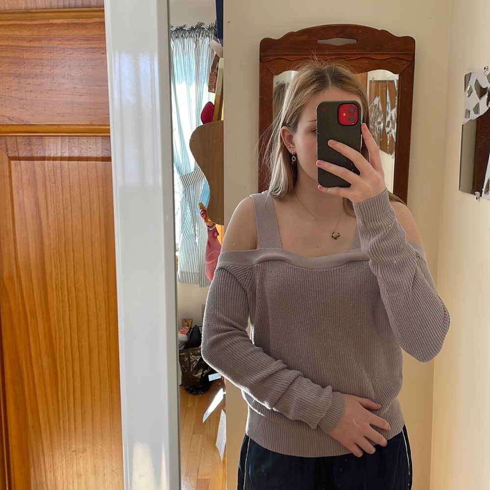 Off the shoulder sweater
